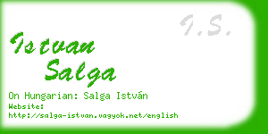 istvan salga business card