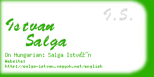 istvan salga business card